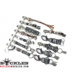 Pack of 12 Biker Leather Keychain #13