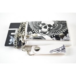 Wholesale Winged Skull Chain Wallets
