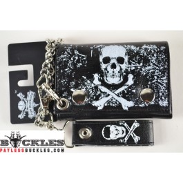 Wholesale Skull Cross Bone Chain Wallets