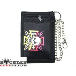 wholesale Cross Skull Chain Wallets