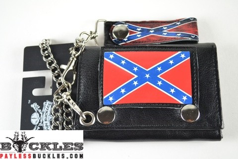 Wholesale Confederate Flag Chain Wallets