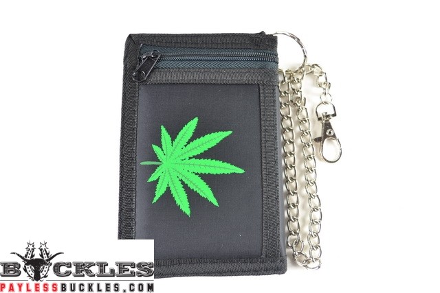 Wholesale Marijuana Leaf Chain Wallets
